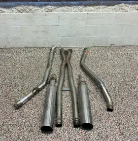 8898 2006 Pontiac Gto Pypes Pype B Mb Exhast Dual With X Pipe
