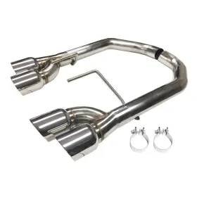 Cbap13 Accelatec Axle-back Exhaust 2.5 Inch Race With 3-1/2 Polished Tips Without Activ