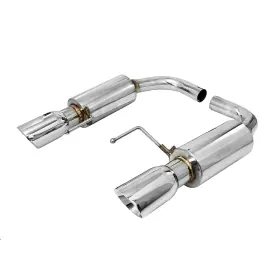 Cbap2 Accelatec Axle-back Exhaust Kit 2.5 Inch Ss With 4 Polished Tips Mustang Gt 2015-2017
