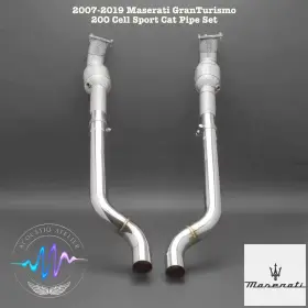 Masgrant0819 Acoustiq Atelier Exhaust Systems Maserati Granturismo 2007-2019 Sport Cat 200 Cell Link Pipe Set