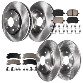 10ae1200955 Aeflox Front Rear Disc Rotors Ceramic Brake Pads For Es300 Camry Solara 1997-1999
