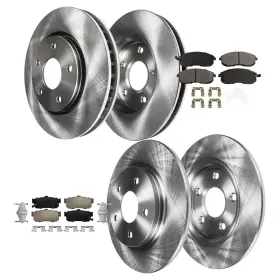10ae1500124 Aeflox Front And Rear Disc Rotors Brake Pads For Infiniti I30 Nissan Maxima 94-1999