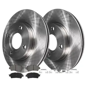 4ae531236 Aeflox Front Disc Brake Rotors And Ceramic Pads Kit For Scion Toyota 2016-2020