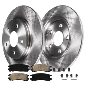 6ae1100042 Aeflox Rear 261mm Brake Rotors Ceramic Pads For Eclipse Galant 2.4l 2006 - 2012
