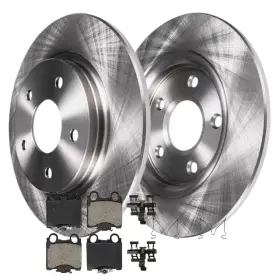 6ae1200196v1 Aeflox Rear Disc Rotors Brake Pads For Gs300 Gs400 Gs430 Is300 Sc430 1998-2010