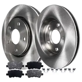 6ae1200712 Aeflox Rear 302mm Brake Rotor Ceramic Pad For 2011-2016 Volvo S60 S80 V60 V70 Xc70