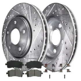 6ae1200793 Aeflox 293mm Front Drilled Brake Rotors Pads For Impreza Legacy Outback 2001-2003