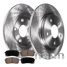 6ae2700218 Aeflox Rear Disc Rotors Ceramic Brake Pads For 2015 - 2019 Kia Sedona
