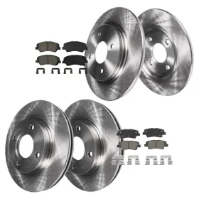 8ae2500879 Aeflox Front And Rear Disc Rotors Ceramic Brake Pads For Hyundai Accent Kia Rio 12-17
