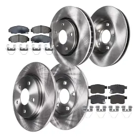 8ae471331 Aeflox Front Rear Disc Brake Rotors Pads Kit For Tsx And Accord 2008-2011