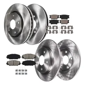 8ae50764 Aeflox Front And Rear Disc Rotors Ceramic Brake Pads Kit For Vibe Matrix 2009-2013