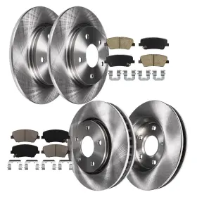 8ae59071 Aeflox Front And Rear Brake Rotors Pad For Hyundai Santa Fe Kia Sorento 10-2013