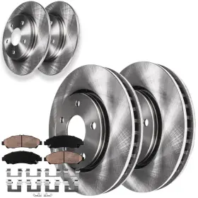 Ae-10ae44101 Aeflox Front Rear Disc Rotors Brake Pads Kit For 2009 - 2013 Honda Pilot Acura Mdx Zdx