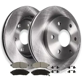 Ae-31412 Aeflox Front Disc Rotors Brake Pads For 05-12 Nissan Frontier Pathfinder Xterra Equator