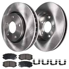 Ae-31423 Aeflox Front Disc Brake Rotors Ceramic Pads For Hyundai Sonata Kia Optima Soul
