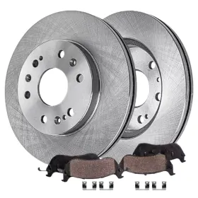 Ae-4ae50751 Aeflox For Chevy Gmc Silverado Express Sierra 1500 Tahoe Xts Front Rotors Brakes Pads