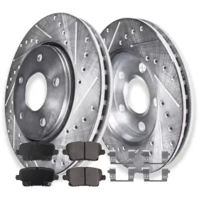 Ae-4ae531217 Aeflox Rear Drilled Disc Brake Rotors Pad Kit For 2018 2019 Buick Regal Sportback