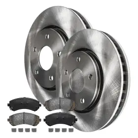 Ae-55070bk Aeflox Fwd Front Disc Rotors Ceramic Brake Pads For 2001-2007 Rendezvous And Aztek