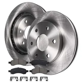 Ae-55079 Aeflox 325mm Front Brakes Rotor And Ceramic Pads For Chevy Envoy Xuv Xl Trailblazer Ext