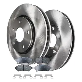 Ae-55087 Aeflox Front Disc Brake Rotors Pads For 2005-2008 Pontiac Grand Prix Buick Allure