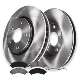 Ae-6ae1900055 Aeflox 4wd Front Disc Rotors Brake Pads For 1998-2004 Chevy S10 Blazer Jimmy Sonoma