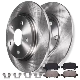 Ae-6ae2000105 Aeflox Rear Disc Brakes Rotors Ceramic Brake Pads Kit For 2000 - 2004 Toyota Avalon