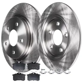 Ae34144fbk Aeflox Rear Brake Rotors Pads Kit For Audi Tt And Beetle Golf Jetta City 98-2010