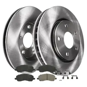 Ae53037fbk Aeflox Front Rotors And Ceramic Brake Pads For Dodge Caliber Mitsubishi Lancer 08-2017