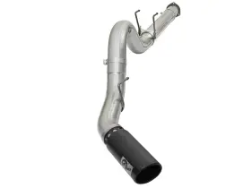 49-03090-b Afe Fits Atlas 5in Dpf-back Alum Steel Exhaust System With Black Tip 2017 Ford