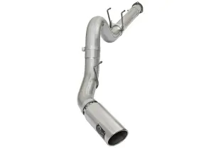 49-03090-p Afe Fits Atlas 5in Dpf-back Alum Steel Exhaust System With Polished Tip 2017 Ford