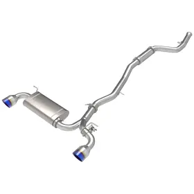 Afe 49-36050-l Power Takeda Ss Cb Exhaust With Blue Tips For 2021 Toyota Supra 2.0l T