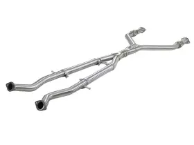 49-36131 Afe Takeda Fits 2.5in To 3in 304 Ss Y-pipe Exhaust System 16-18 Infiniti Q50/q60