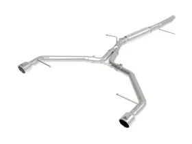 49-36419-p Afe Mach Force-xp 3 Inch -2.5 Axle-back Exhaust For 17-19 Audi A4/allroad L4 2.0t