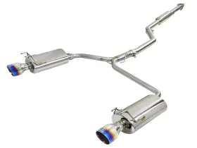 49-36605-l Afe Takeda 2.5 Inch -dual 1.75 Cat Back For 13-17 Accord Lx/ex/ex-l Sedan 2.4l