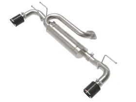 2.5t-carbon Afe 49-37023-c Takeda 2.5 Inch Axle-back Exhaust For 19-24 Mazda 3 Hatchback 2.5l/2.5t-carbon