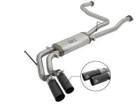 49-46126-b Afe Rebel 2.5 Inch Cat-back Exhaust For 17-24 Nissan Titan V8 5.6l