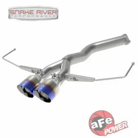 49-37012-l Afe Power Takeda Exhaust Fits 19-21 Hyundai Veloster 1.6l Blue Flame Tips
