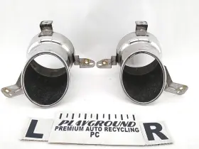 328.al1g21 Alfa-romeo Giulia Pair Of Chrome Exhaust Tips 2.0l 4 Cylinder Fits 2017-2024 17