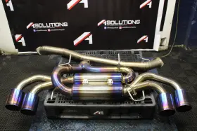 Am-r35-r1exh Amuse 09-24 Nissan Gt-r Gtr R35 R1 Titan Extra Stti Gold Ring Exhaust 90mm