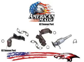 133104 Apm Front And Rear Catalytic Converters For Toyota Highlander 04-07 All Wheel Drive
