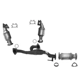 133135 Apm All 3 Catalytic Converter Front Left And Right Rear Engine Pipe With Warranty A/t