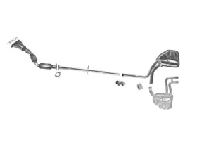 161082 Apm Muffler Exhaust System Kit And Converter For Mini Cooper S 1.6l Supercharged 05-08