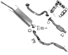 36454 Apm 17179 55544 55545 31639 Front And Rear Converters Muffler Exhaust System Fits Toyota Rav4 2.5l 2009-2012