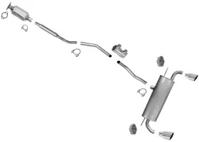 189157 Apm Exhaust Converter Resonator Muffler Fits Front Wheel Drive Ford Edge 2.0 2015-19