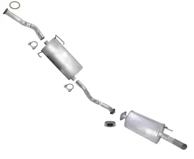 202578 Apm Middle Muffler Resonator Exhaust With Gasket And Clamp For 2001-2003 Toyota Sienna