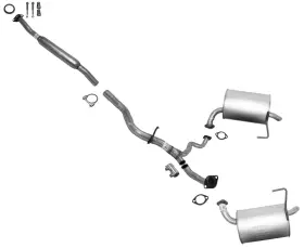 202616 Apm Replacement Parts Fits 08 Subaru Outback 2.5 Natural Aspirated Exhaust Mufflers
