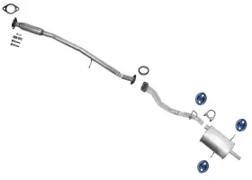 202627 Apm Middle Resonator And Muffler Exhaust System Fits Subaru Forester 1999-2002