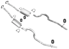 202729 Apm Made In Usa Oe Style Dual Exhaust System Fits 1986-1993 Ford Mustang Gt