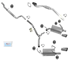 202756 Apm Flex Pipe Ext Exhaust System Dual Mufflers Fits 09-2010 Dodge Journey 3.5l