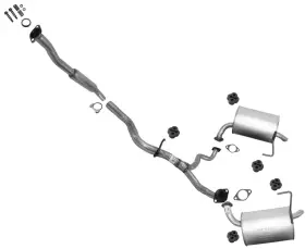 204457 Apm Dual Mufflers Resonator Pipe Exhaust System Fits Subaru Outback 2005 2.5l